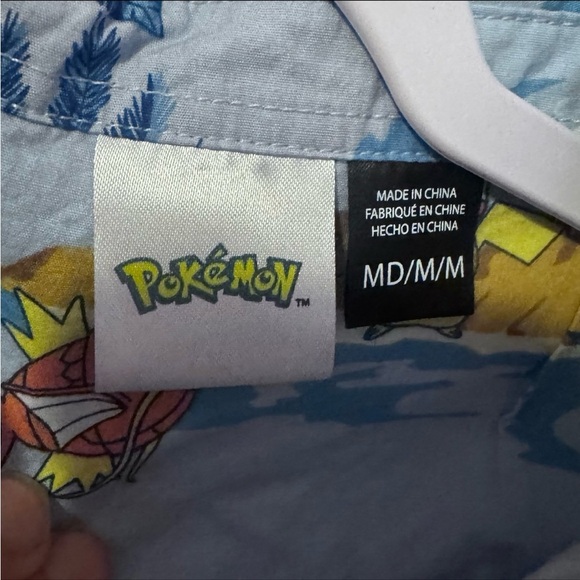 Pokemon Boys Aloha Vacay Short Sleeve Button-Up Shirt | Size Medium - Picture 6 of 11